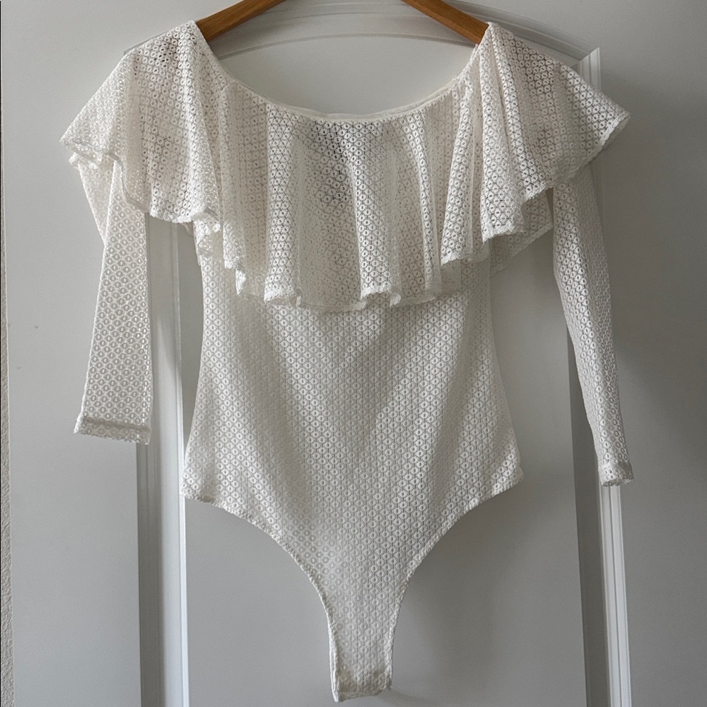 BCBGMAXAZRIA Sheer Bodysuit